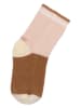 Lässig 2er-Set: ABS-Socken in Rosa/ Beige/ Hellbraun