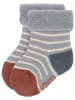 Lässig 3er-Set: Babysocken in Beige/ Grau