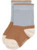Lässig 3er-Set: Babysocken in Hellblau/ Hellbraun