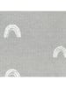 Lässig Decke "Rainbow" in Grau - (L)100 x (B)75 cm