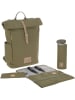 Lässig Wickelrucksack in Oliv - (B)30 x (H)46 x (T)14,5 cm
