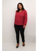 KAFFE curve Bluzka w kolorze bordowym