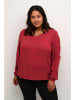 KAFFE curve Bluzka w kolorze bordowym