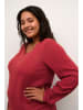 KAFFE curve Bluzka w kolorze bordowym