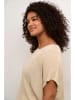 KAFFE curve Bluzka w kolorze beżowym