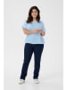 KAFFE curve Bluzka w kolorze błękitnym