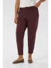 KAFFE curve Spodnie chino w kolorze bordowym