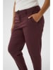 KAFFE curve Spodnie chino w kolorze bordowym
