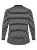 KAFFE curve Longsleeve zwart/wit