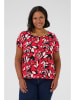 KAFFE curve Blouse rood/zwart