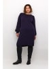 KAFFE curve Gebreide jurk auberginekleurig