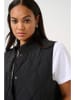 KAFFE curve Doorgestikte bodywarmer zwart