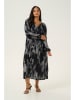 KAFFE curve Sukienka w kolorze czarno-szarym