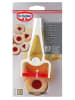 Dr. Oetker Rollausstecher in Weiß/ Rot