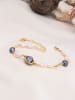 Pierres delicates Vergulde armband met parels en parelmoer