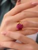 Pierres delicates Vergulde ring met edelsteen