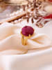 Pierres delicates Vergulde ring met edelsteen