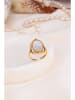 Pierres delicates Vergulde ring met parelmoer