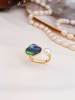 Pierres delicates Vergold. Ring mit Perle und Edelstein
