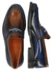 MELVIN & HAMILTON Leren mocassins "Gianna 5" donkerblauw/lichtbruin