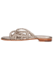 MELVIN & HAMILTON Leren slippers "Elodie 64" goudkleurig