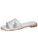 MELVIN & HAMILTON Leren slippers "Hanna 83" zilverkleurig