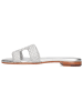 MELVIN & HAMILTON Leren slippers "Hanna 83" zilverkleurig