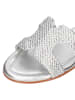 MELVIN & HAMILTON Leren slippers "Hanna 83" zilverkleurig