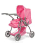 MAMAMEMO Combipoppenwagen lichtroze - vanaf 3 jaar