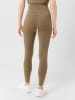 Les Lunes Legginsy sportowe "Luna" w kolorze khaki