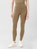 Les Lunes Legginsy sportowe "Luna" w kolorze khaki