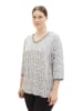 Tom Tailor Longsleeve in Grau/ Creme