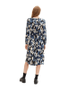 Tom Tailor Kleid in Blau/ Beige