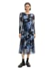 Tom Tailor Kleid in Schwarz/ Blau