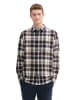 Tom Tailor Hemd - Regular fit - in Hellbraun/ Schwarz