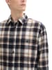 Tom Tailor Hemd - Regular fit - in Hellbraun/ Schwarz
