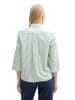 Tom Tailor Bluse in Grün/ Weiß