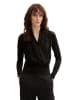Tom Tailor Bluse in Schwarz