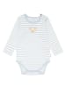 Steiff Romper lichtblauw/wit