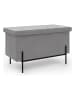 IDOMYA Essentials Aufbewahrungsbank "Loan" in Grau - (B)76 x (H)45 x (T)37 cm
