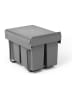 IDOMYA Essentials Mülleimer in Grau - (B)34 x (H)35 x (T)48 cm