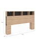 IDOMYA Essentials Bett-Kopfteil "Léo" in Beige - (B)165 x (H)105 cm