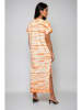 Weekday Kleid in Creme/ Orange