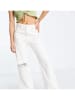 Monki Dżinsy - Comfort fit - w kolorze białym