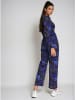 Monki Jumpsuit donkerblauw/zwart