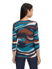 Betty Barclay Longsleeve in Dunkelblau/ Petrol/ Braun