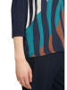 Betty Barclay Longsleeve in Dunkelblau/ Braun/ Beige