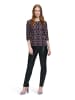 Betty Barclay Longsleeve paars/zwart/bruin