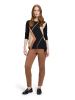 Betty Barclay Longsleeve in Schwarz/ Beige/ Camel