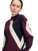 Betty Barclay Sweter w kolorze granatowo-bordowo-kremowym